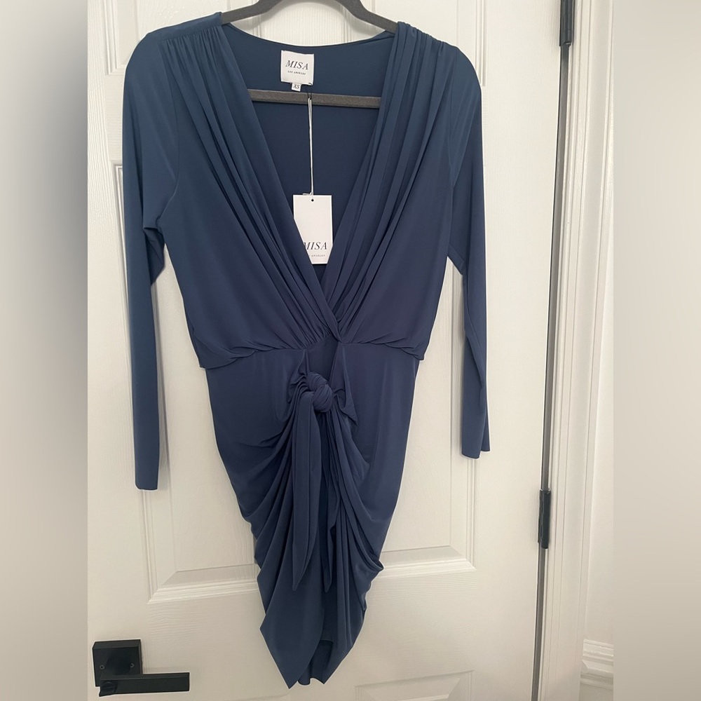 MISA Los Angeles Blue Dress
